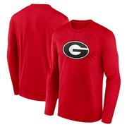 Georgia Nike Legend Primary Logo Long Sleeve Tee